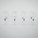 The set of Venise Saphir glasses, French design, 1970s, manufactured by Cri