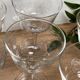 Set of 6 wine glasses in cut glass