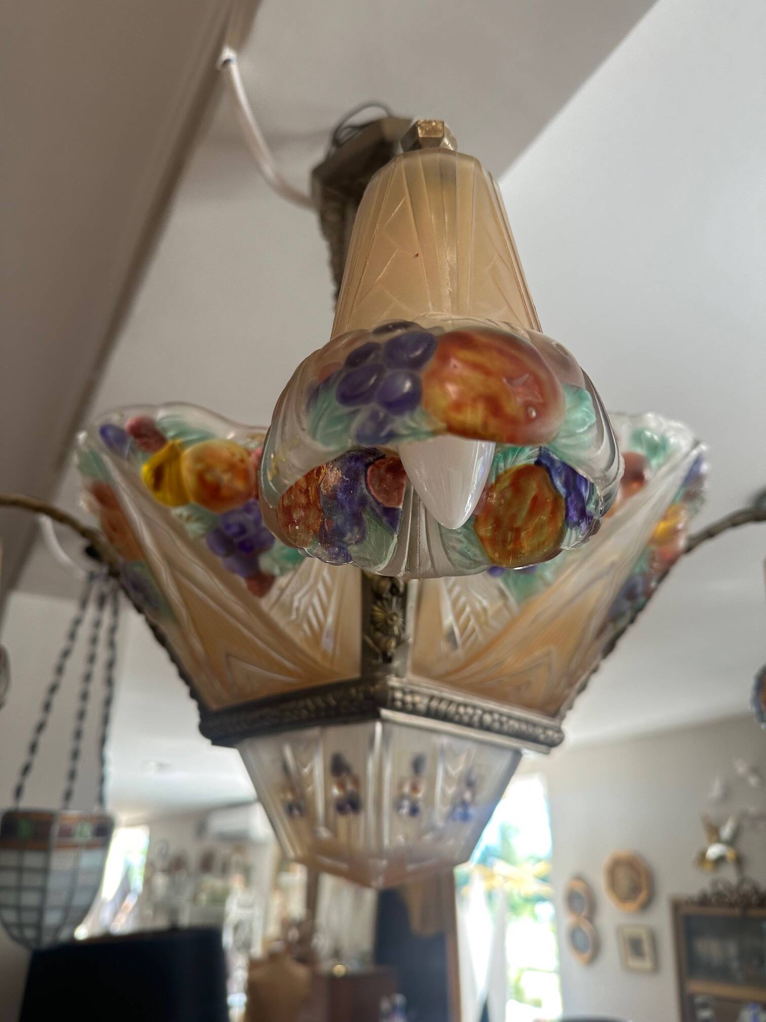 Very beautiful Art Deco chandelier.