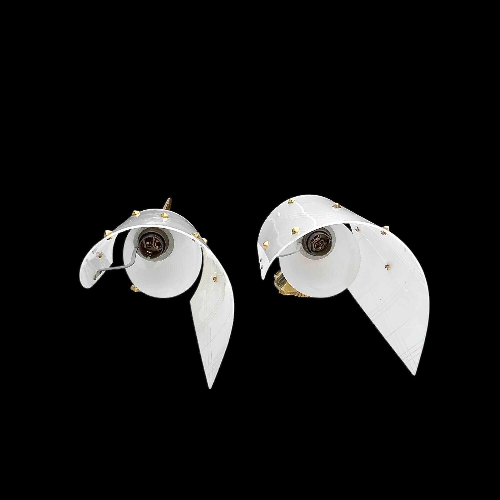Pair of vintage wall lights – Rockabilly style – 50s/60s