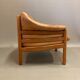Scandinavian chair teak and leather design 1960