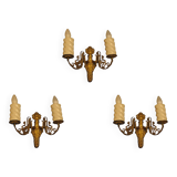 Set of three Scandinavian wall lamps