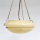 Art Deco bowl lamp with marble pattern from the 1930s