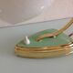 Bedside lamp brass and opaline / vintage 50s-60s