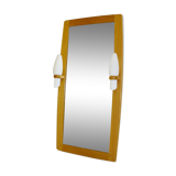 Solid oak mirror, Sweden 1960 104x53cm