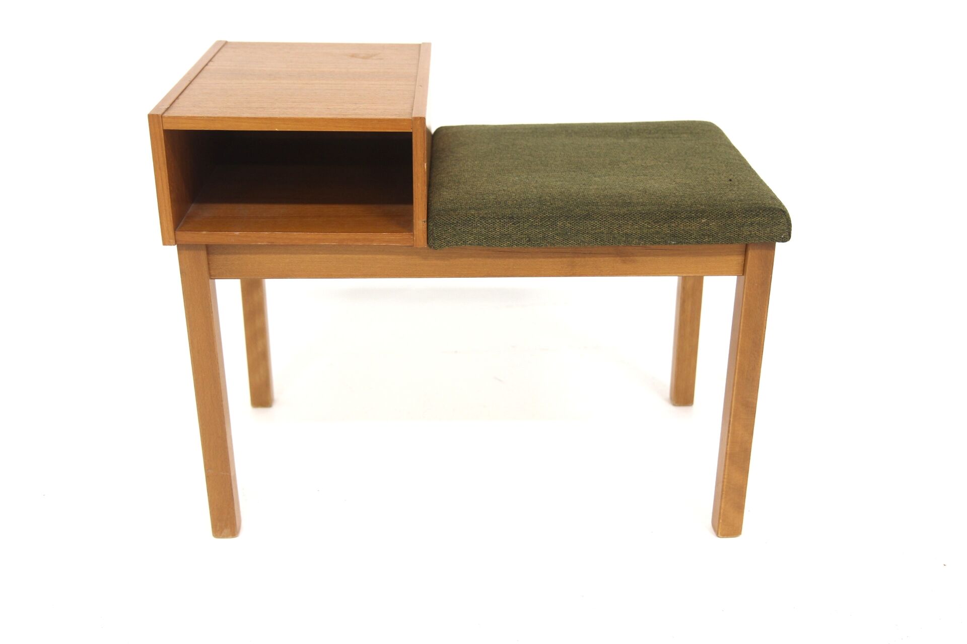 Scandinavian telephone bench, oak, Sweden, 1960