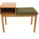 Scandinavian telephone bench, oak, Sweden, 1960