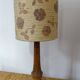 Table lamp vintage lampshade woven flowers