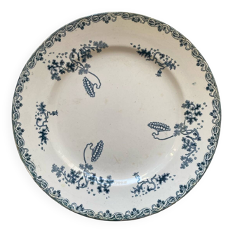 Assiette terre de fer faïencerie Saint Amand et Hamange
