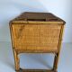 Bureau enfant en rotin avec son fauteuil