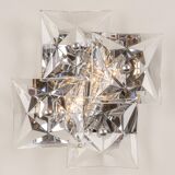 Pair of crystal wall lights by Kinkeldey, Germany, 1970s.