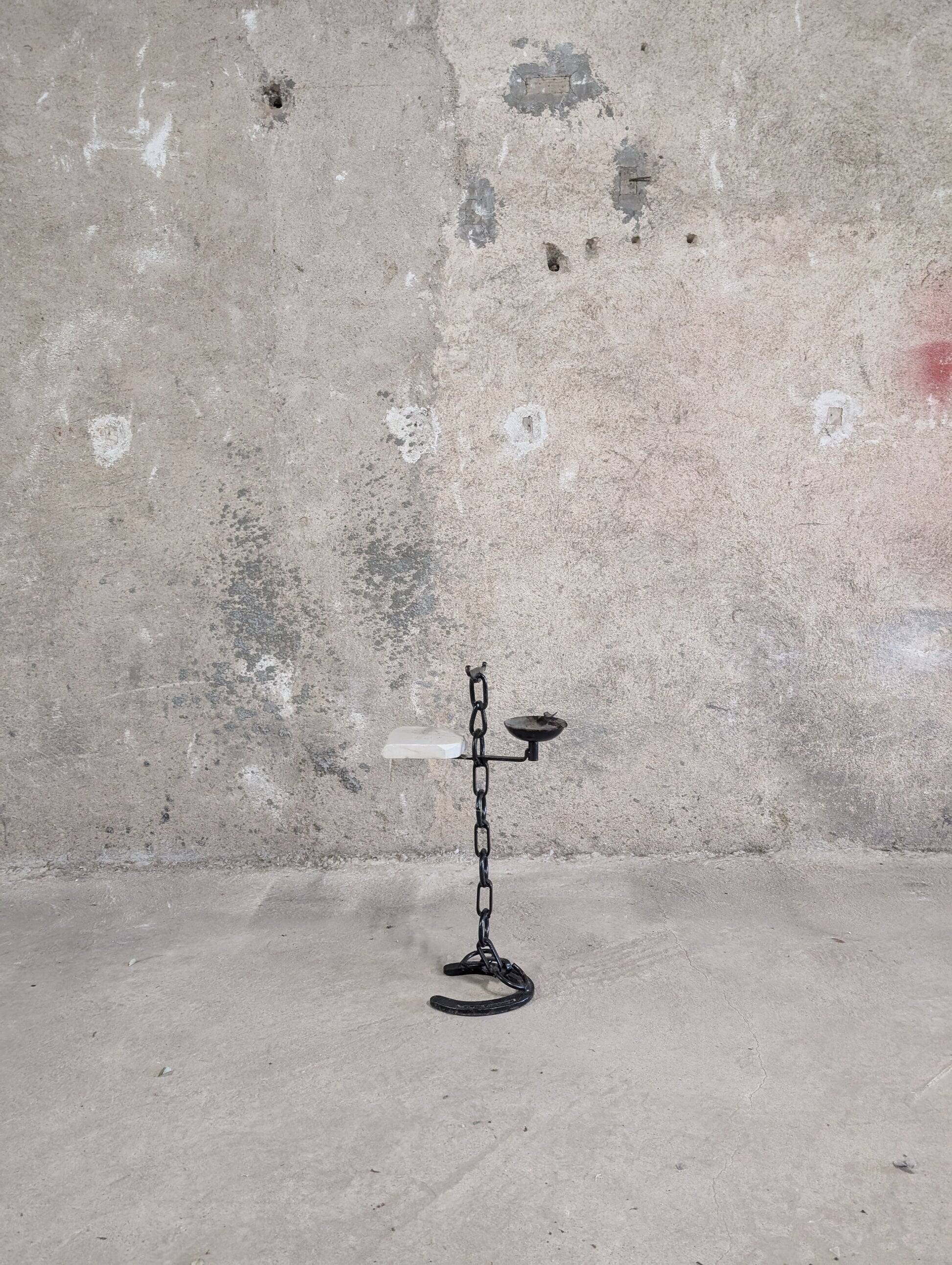 Cendrier en fer forgé