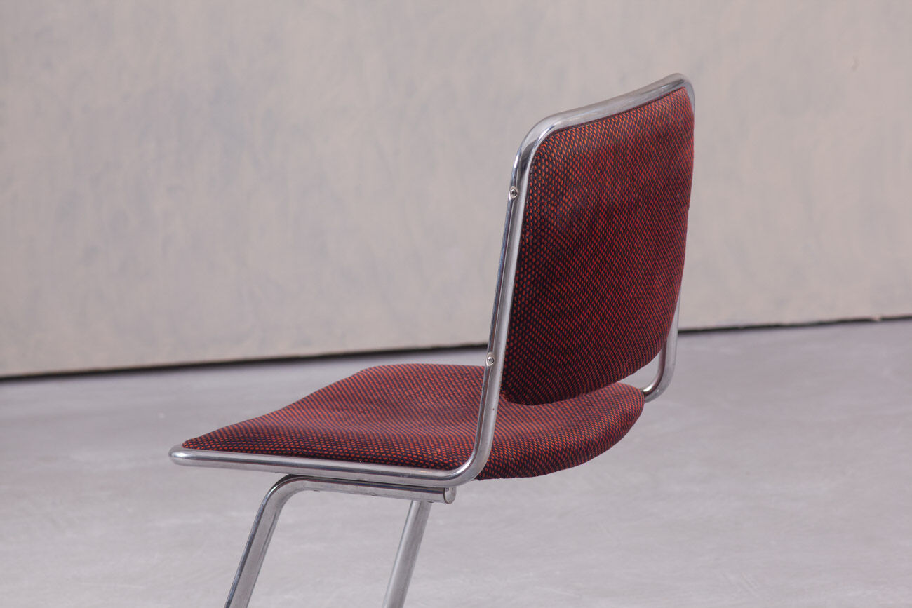Vintage tubular steel dining chair, Italy, 1970’s