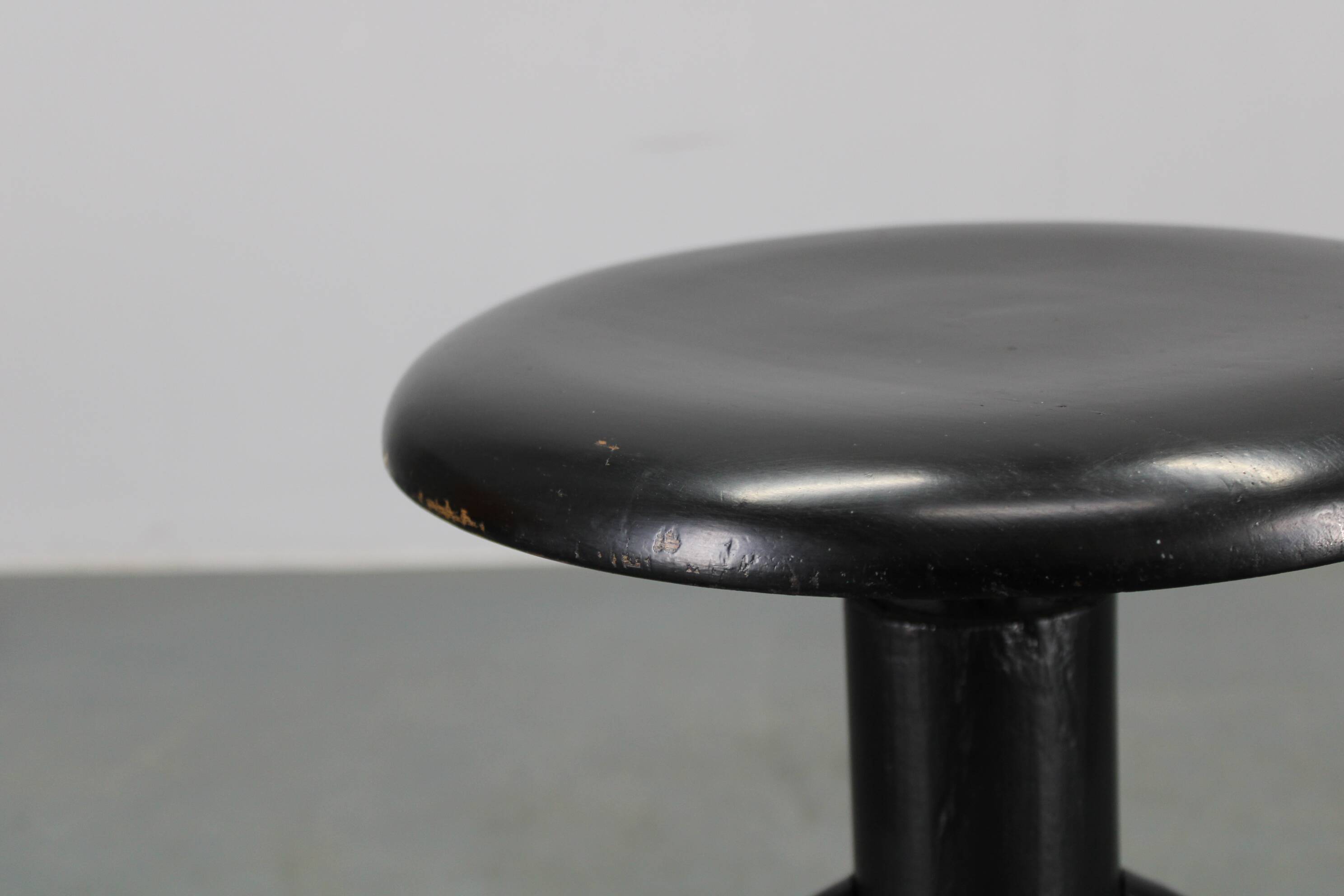 Tabouret de piano en hêtre des années 1940, Tchécoslovaquie