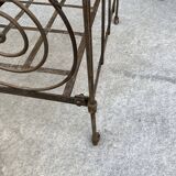 Folding bed in wrought iron 19th century