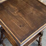 Art Deco 1930 Walnut Bench