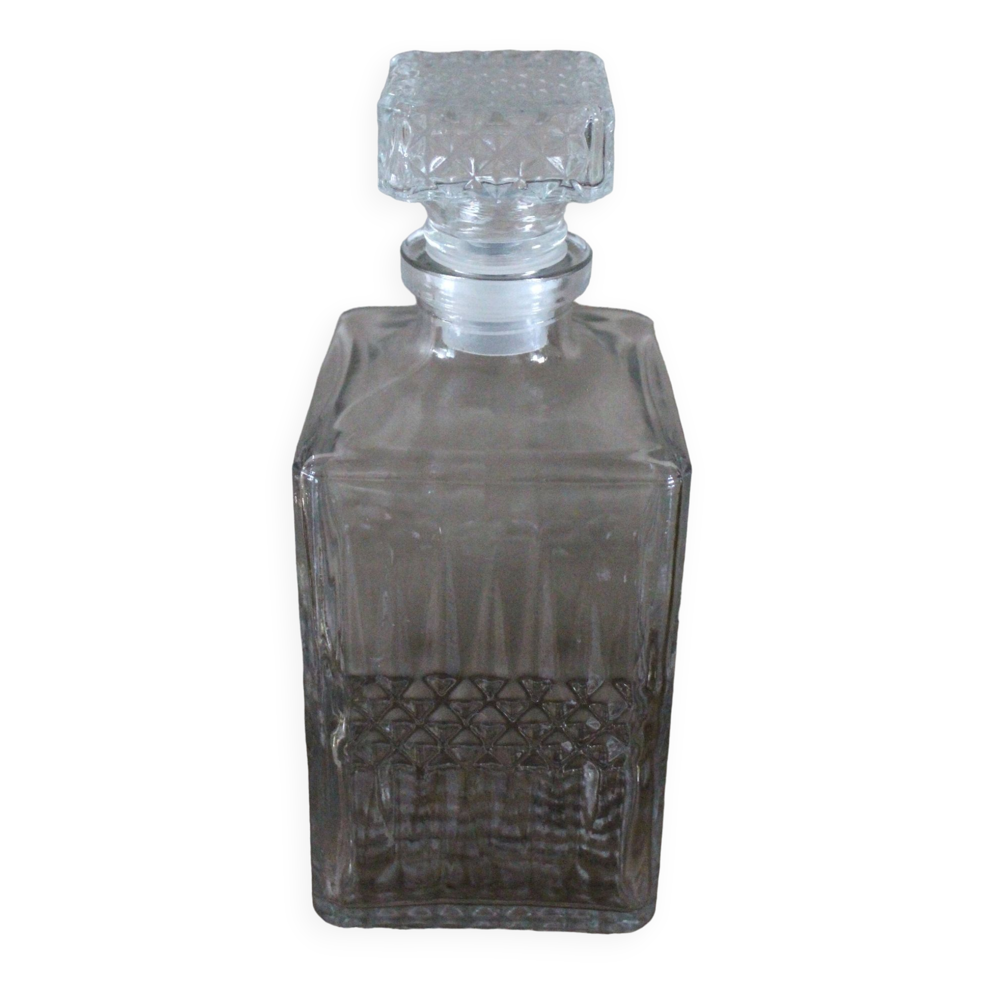 80s crystal whiskey decanter