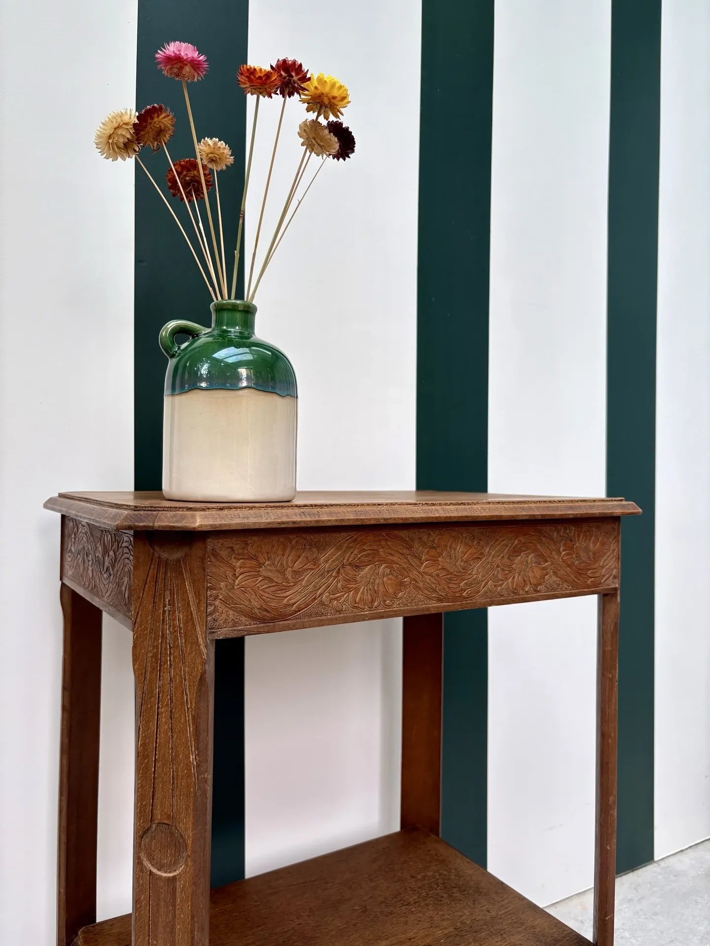 Art Deco side table in wood