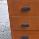 Vintage chest of drawers in gilded oak from the 50s 3 drawers feet bobbin