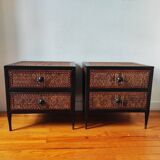 Pair of ethnic bedside tables, sofa ends