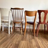 Set of 4 mismatched chairs