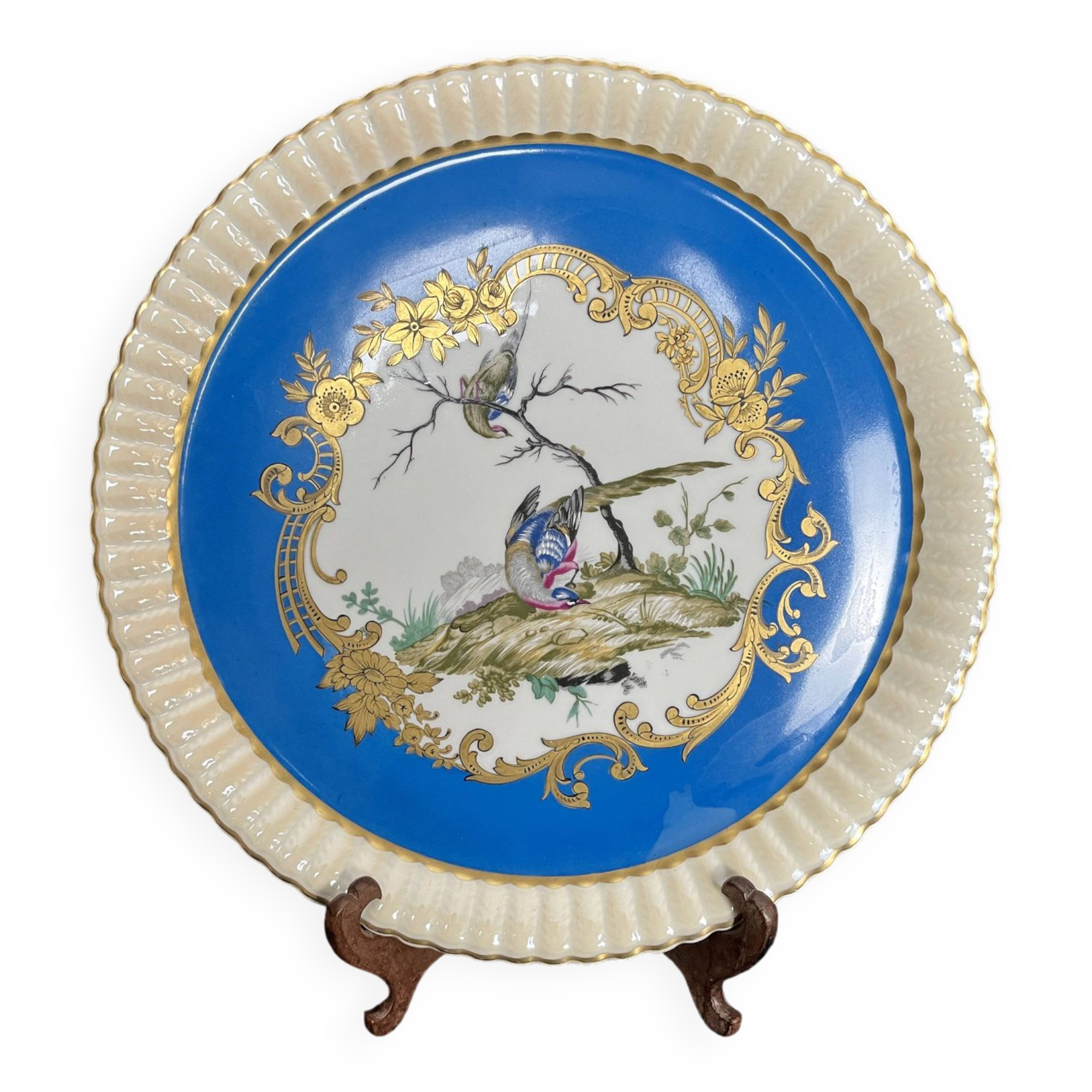 Limoges, Bernardaud polychrome porcelain tray, 20th century