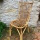 Set of 10 vintage rattan chairs