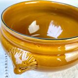 Vintage Ceramic Lion Head Soup Tureen - Honey, Made in France