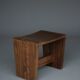 Mid-Century Church Stool in walnut, 1950s
