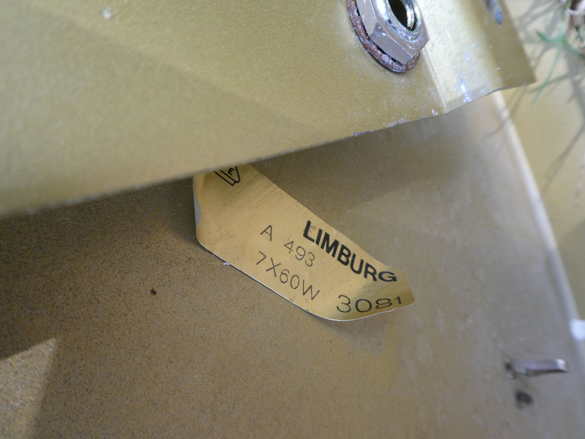 Design chandelier by Glashütte Limburg from 1960