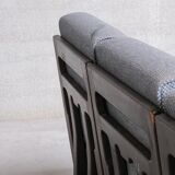 Guillerme et Chambron oak mid-century modular sofa