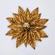 Hans Kögl Hollywood Regency Florentine Wall Light Ceiling Fixture in Gold Metal
