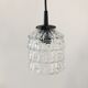 Vintage glass pendant lamp 70s