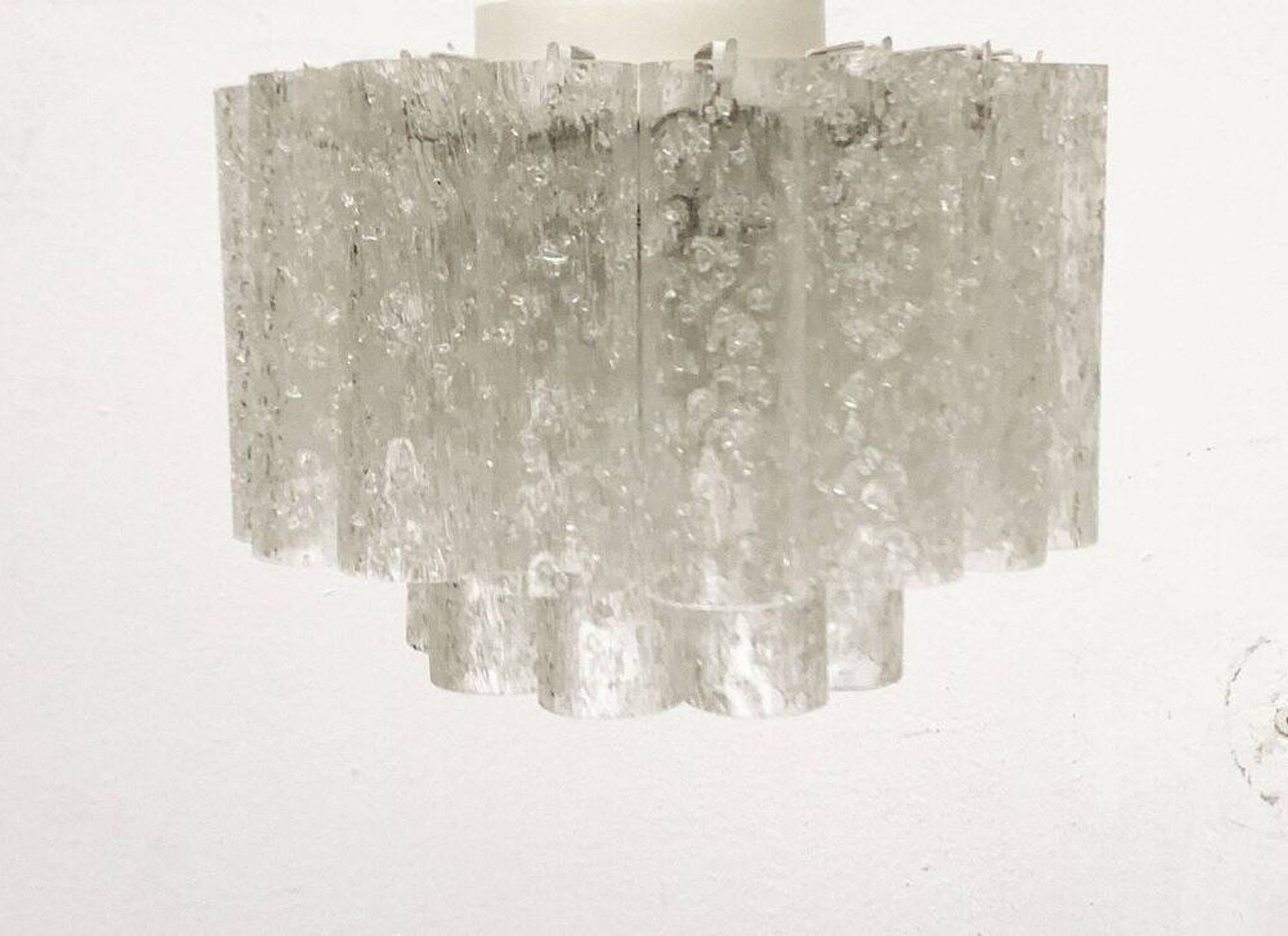 Lampe Plafonnier en Verre Allemande du Milieu du Siècle par Doria Leuchten, années 1960