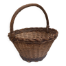 Woven wicker and hazel basket