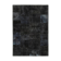 Handmade turkish overdyed 168 cm x 241 cm black patchwork carpet