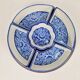 Vintage Chinese Blue Flower Porcelain Snack Bowl with Appetizer Bowls