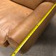 Leather sofa club style Former vintage convertible