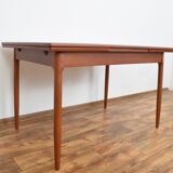 Mid-century danish teak extendable dining table, 1960s