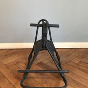 Rocking horse in rattan and bamboo