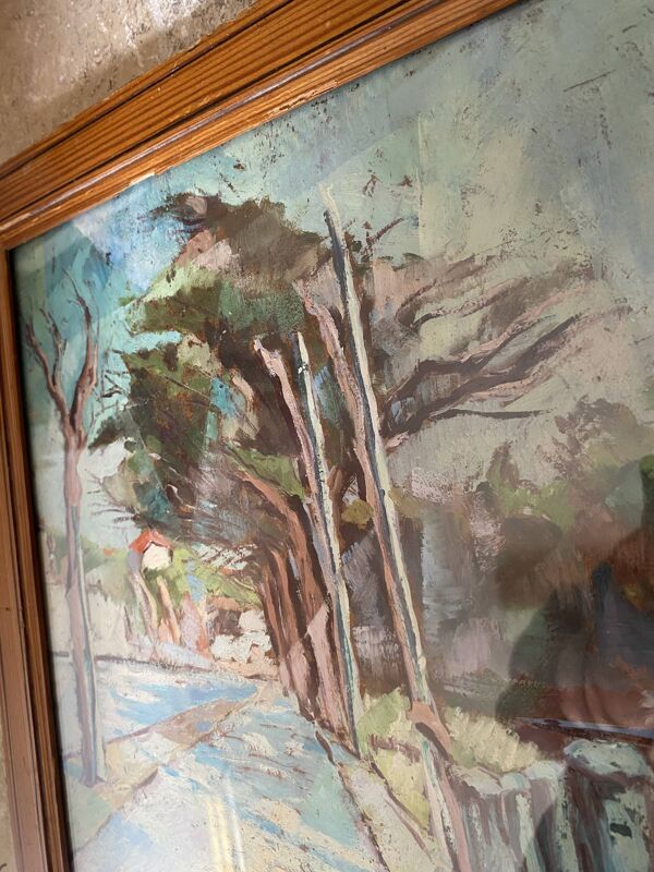 Huile « fauve » mise sous verre