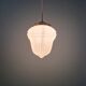 Art Deco suspension in pressed white glass, 1920s-30s.