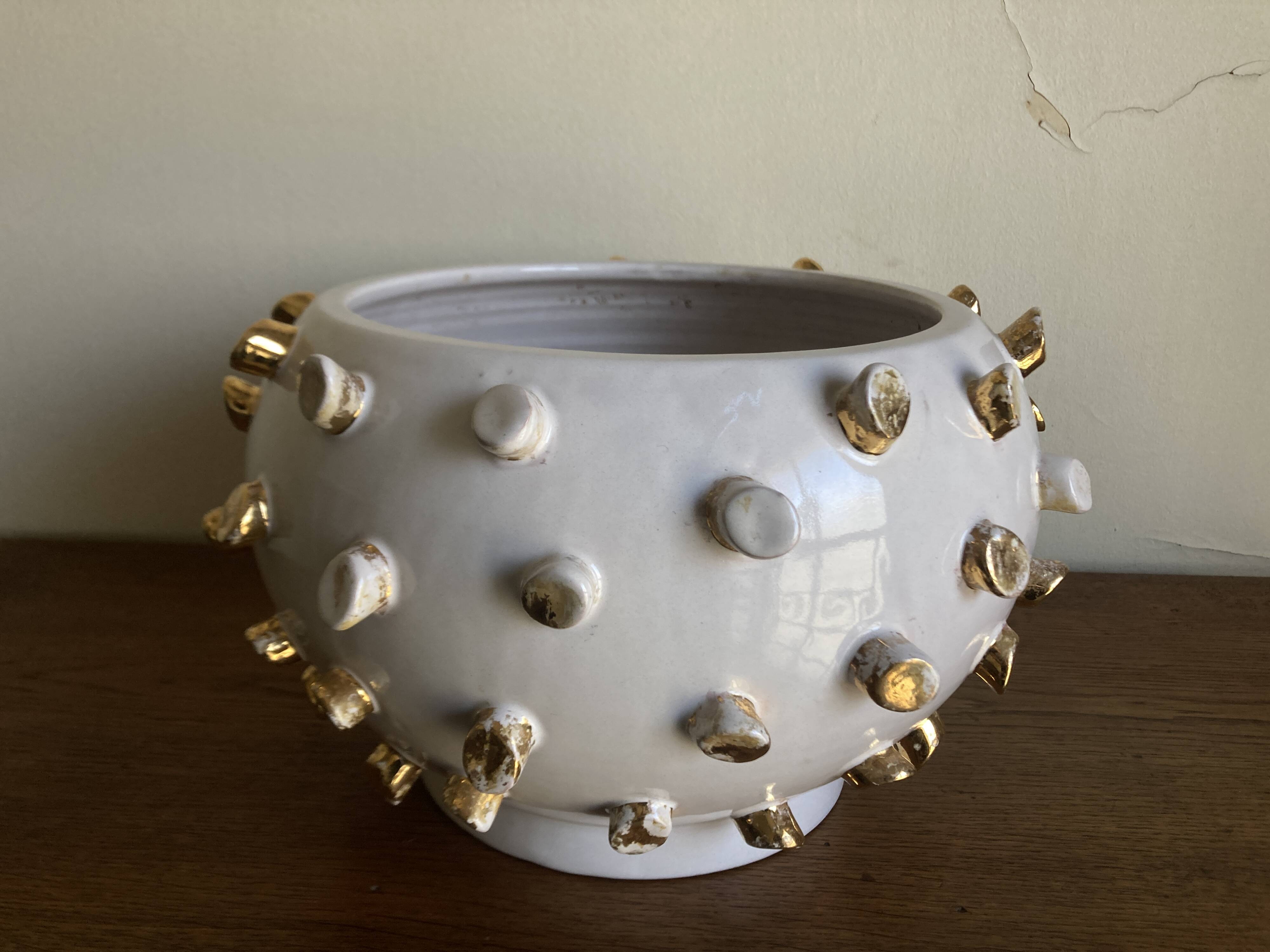 Italian cache-pot XXXL Tronchetto by ND Dolfi Florence for René Veyrat 1960