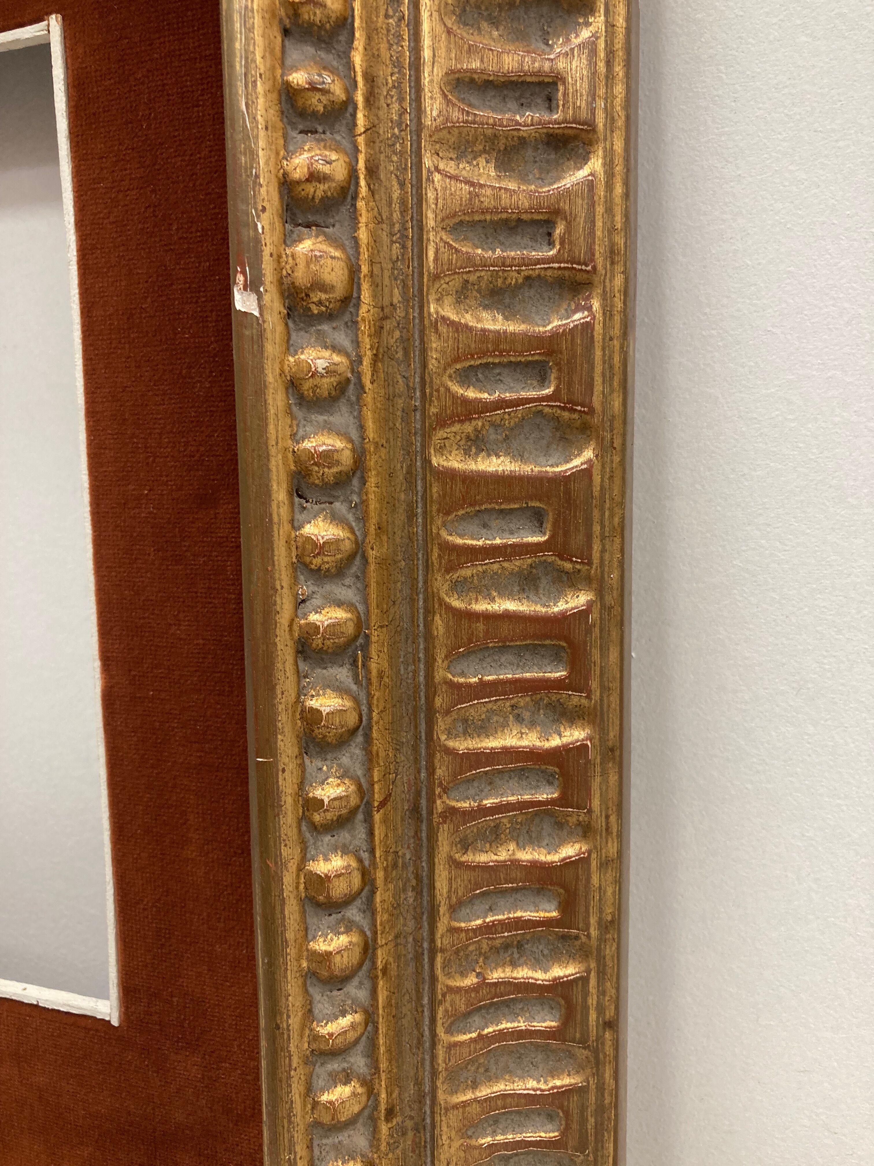 Vintage frame and its Marie-Louise