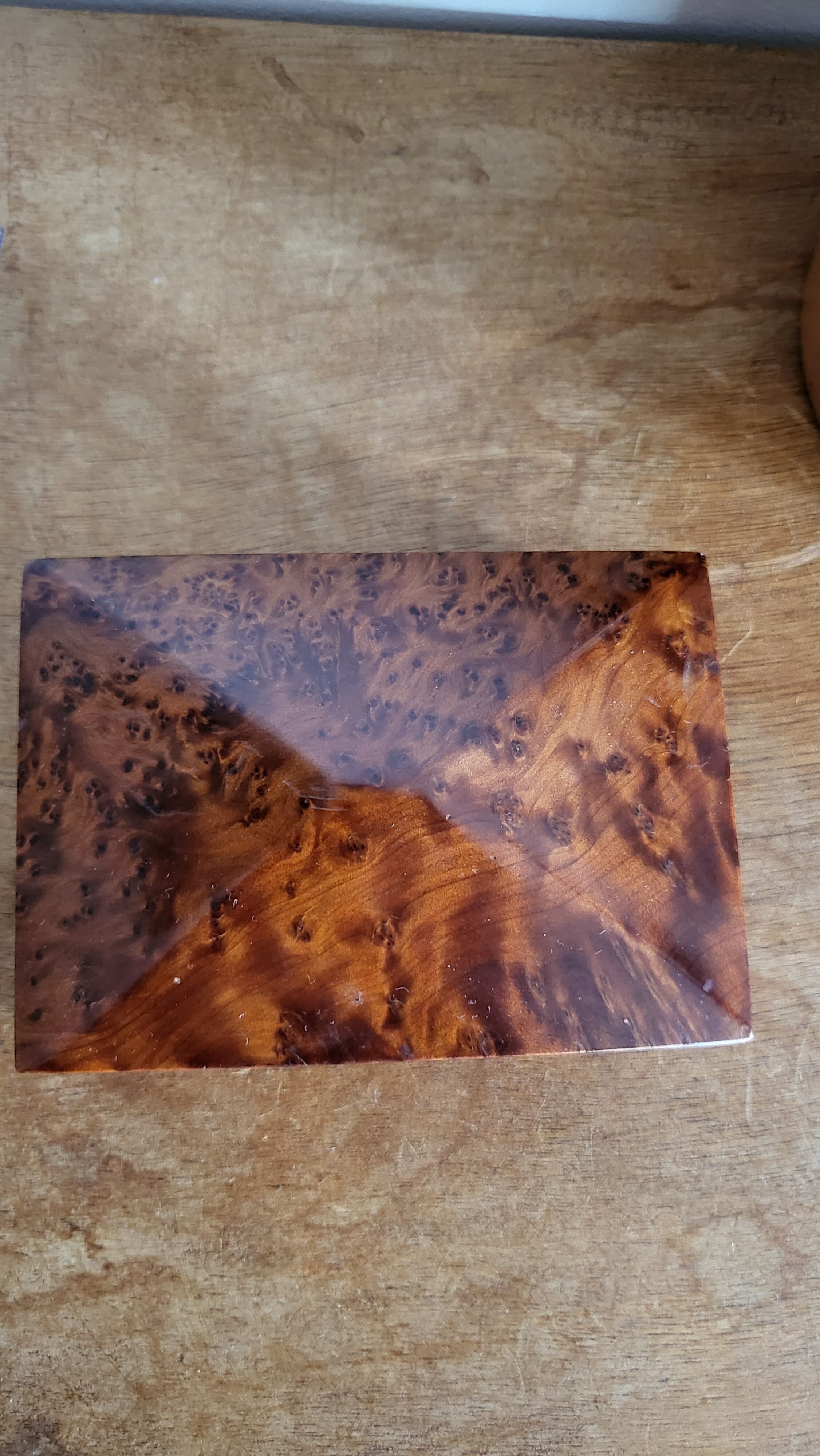 Jewelry box in noble wood
