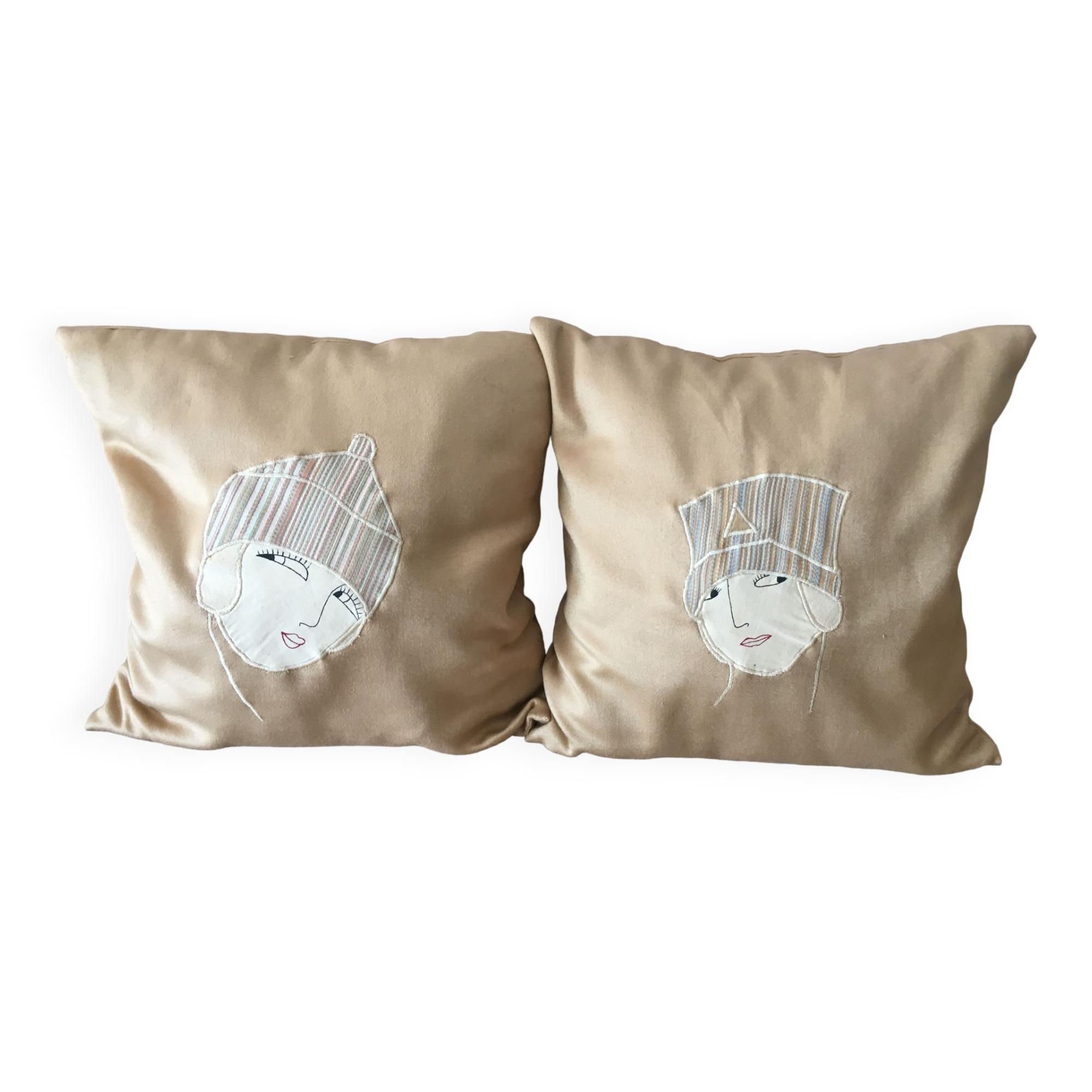 Two Art Deco cushions