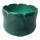 Green ceramic cache-pot