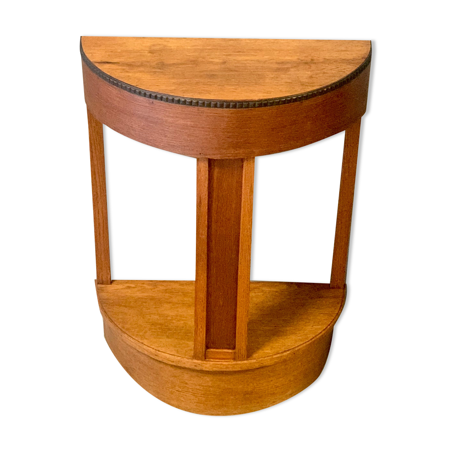 Table d’appoint semi-circulaire en chêne