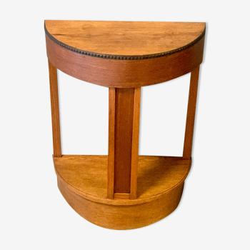 Semicircular Oak Side Table