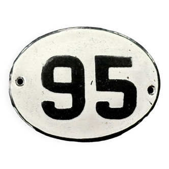 Enamel metal numbers made in europe